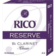 Reserve Classic B Flat Clarinet Reeds #2 Box of 10 Reeds -P.O.P.